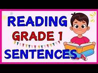 Video thumbnail for READING SENTENCES for GRADE 1 -- Practice Reading at Home -- Reading Skills & Vocabulary