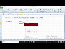 Video thumbnail for Learn How to Enable Date Picker or Calendar Drop Down in Excel