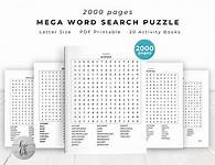 Video thumbnail for Word Search 2000  Pages Bundle Printable Puzzle Game With Solution for Kids, Adult, Seasons, Christmas, Halloween, Thanksgiving Holidays PDF - Etsy