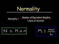 Video thumbnail for How To Calculate Normality & Equivalent Weight For Acid Base Reactions In Chemistry