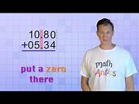 Video thumbnail for Math Antics Addition and Subtraction of Decimals