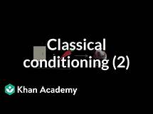 Video thumbnail for Classical conditioning: Neutral, conditioned, and unconditioned stimuli and responses | Khan Academy