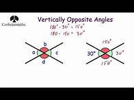 Video thumbnail for Vertically Opposite Angles - Corbettmaths