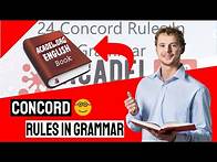 Video thumbnail for 24 Concord Rules In Grammar | Everything You Need To Know With Examples #EnglishLessons #concord