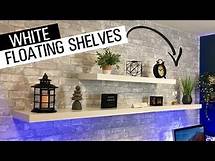 Video thumbnail for How to Install White Floating Shelves | Ikea Lack Shelf
