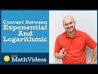 Video thumbnail for Master Converting between exponential and logarithmic equations