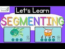 Video thumbnail for Let's Learn SEGMENTING WORDS {Phonemic Awareness}