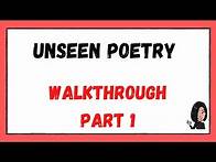 Video thumbnail for AQA Unseen Poetry Walkthrough Part 1