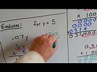 Video thumbnail for Grade 6 Math #2.3, How to Multiply decimals
