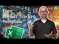 Video thumbnail for Free Excel Project Tracker Template