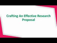 Video thumbnail for ✍️ Writing an Effective Research Proposal | Easy Step-by-Step Guide 🧠📚| With An Example