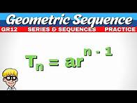 Video thumbnail for 4a) Gr 12 Geometric Sequence | Try