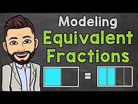 Video thumbnail for Modeling Equivalent Fractions | Math with Mr. J