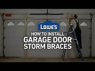 Video thumbnail for How To Install Garage Door Storm Braces | Severe Weather Guide