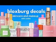 Video thumbnail for skincare and makeup product decals - bloxburg roblox