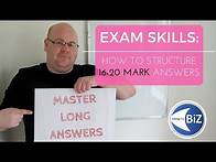 Video thumbnail for A level Business Revision - Answering 16-20 Mark Questions