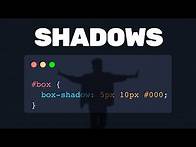 Video thumbnail for Learn CSS Shadows: Box-Shadow & Text-Shadow Tutorial!