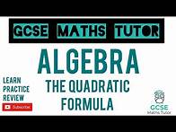 Video thumbnail for How to Use the Quadratic Formula | Grade 6-9 Maths Series | GCSE Maths Tutor