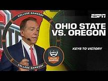 Video thumbnail for Nick Saban breaks down the keys to victory for Ohio State vs. Oregon 🔑 | College GameDay