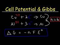 Video thumbnail for Cell Potential & Gibbs Free Energy, Standard Reduction Potentials, Electrochemistry Problems