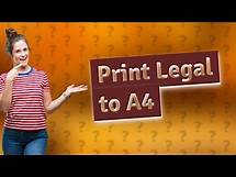 Video thumbnail for How to Print legal size to A4 size in Word?