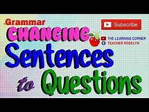 Video thumbnail for Changing Sentences to Questions