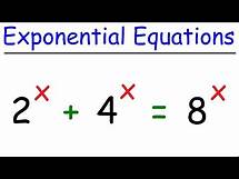 Video thumbnail for Solving Exponential Equations Using Logarithms & The Quadratic Formula