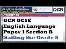 Video thumbnail for Achieving Full Marks for Section B, Paper 1: OCR GCSE English Language