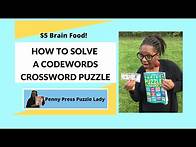 Video thumbnail for How to Solve a Codewords Crossword Puzzle From Penny Press