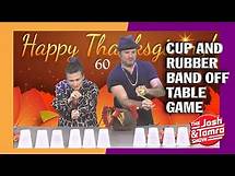 Video thumbnail for Thanksgiving Game - Cup and Rubber Band Off Table Game - A Minute To Win It!