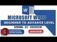 Video thumbnail for Microsoft Word Beginner to Advance Lesson 2