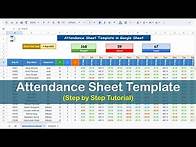 Video thumbnail for Create Attendance Template in Google Sheet | Complete Process