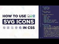 Video thumbnail for How to use SVG Icons in CSS | Convert PNG Icons to SVG