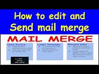 Video thumbnail for How to edit and submit CSEC school-based assessment SBA mail merge document Microsoft Word