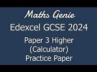 Video thumbnail for Edexcel GCSE 2024 Higher Paper 3 (Calculator) Revision Practice Paper