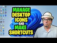 Video thumbnail for How to Manage Desktop Icons and Make Shortcuts in Windows 11