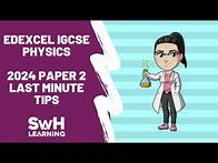 Video thumbnail for Edexcel IGCSE Physics Paper 2 - Last Minute Tips!
