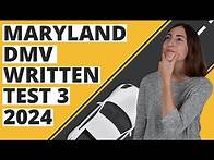 Video thumbnail for Maryland DMV Written Test 3 2024 (60 Questions with Explained Answers)
