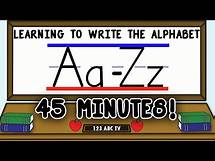 Video thumbnail for How to Write Letters A-Z – Learning to Write the Alphabet for Kids – Uppercase and Lowercase Letters