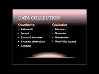 Video thumbnail for Quantitative and Qualitative Research