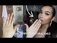 Video thumbnail for EASY French Tips On Natural Nails + Tips and Tricks! *Cute & Classy*