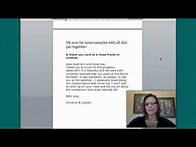 Video thumbnail for Sample wording for wedding thank you cards - How to write a great thank you card