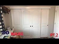 Video thumbnail for DIY Sliding Closet Doors Part 2 - Easy DIY