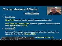 Video thumbnail for APA Citation for Discussion Board Posts