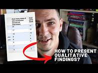 Video thumbnail for How to present qualitative findings