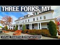 Video thumbnail for Virtual Walking Tour in Three Forks Montana - City Walks Virtual Treadmill Walks