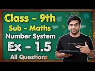 Video thumbnail for Class 9 Maths, Ex 1.5, Q1 to Q5 || Chapter 1 (Number system) || NCERT || MKR