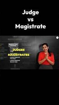 Video thumbnail for Difference between Judge & Magistrate Explained!🫡