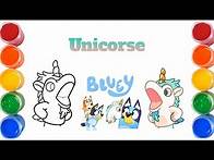 Video thumbnail for How to Draw Unicorse Bluey | Easy Drawings | Painting and Coloring for Kids
