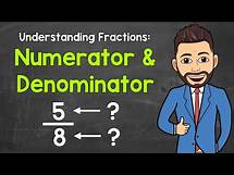 Video thumbnail for Numerator and Denominator | Understanding Fractions | Math with Mr. J
